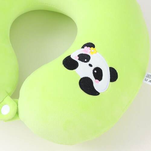 熙美诚品U型枕熊猫记忆棉U型枕竹子旅行颈椎枕头靠枕办公室午睡