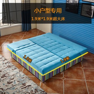 精选小户型布艺沙发可折叠多功能沙发床两用可储物带抽屉客厅转角