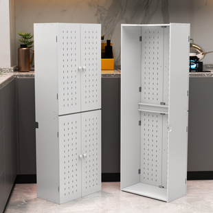 精选定制然气表热水器管道遮挡装饰柜厨房壁挂炉管免打孔洞洞板遮