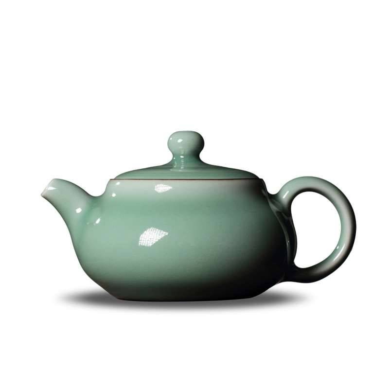 尚唐 功夫茶壶陶瓷单壶龙泉青瓷茶具球孔过滤纯全手工中号泡茶壶