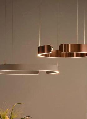 德国Mito创意环形饭厅吊灯自由升降圆圈客厅覆式楼梯吧台书房灯具