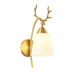 精选铜壁灯楼梯自动感应灯楼道家用走廊过道灯2023新款声控灯智能