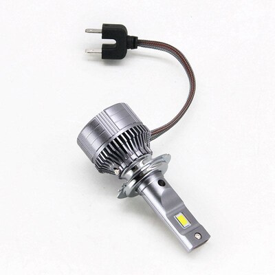 石栏汽车LED大灯H7灯泡H11改装D2H超亮9005内置9012远近光H4聚光