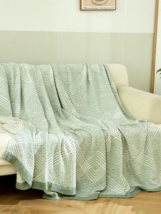 成人冰丝凉感竹棉毯子午睡空调毯夏凉被 竹纤维盖毯毛巾被夏季 薄款