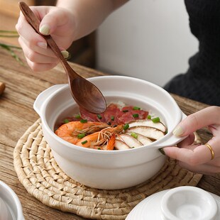 一人食砂锅日式沙锅汤锅可爱炖锅煲仔饭电陶炉明火耐高温家用干锅