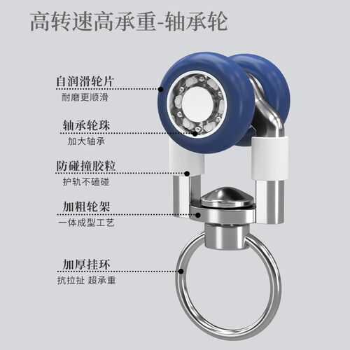 窗帘轨道重型双轨双排滑轨滑道直轨静音铝合金窗帘轨导轨连体轨道