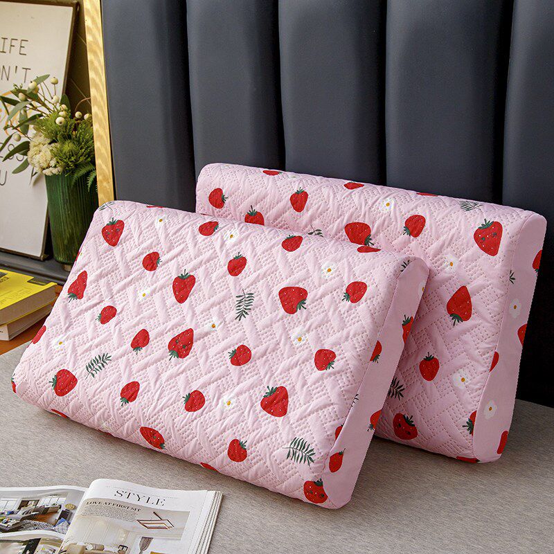 夏季防口水防螨乳胶枕套30x50x40x60防水头油橡胶记忆枕芯枕头套