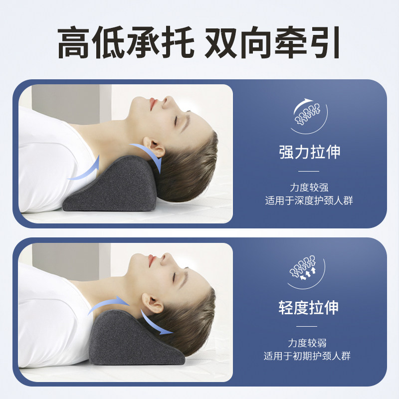 泰国乳胶枕圆柱颈椎枕头反弓牵引助睡眠护颈睡觉专用脊椎非修复枕