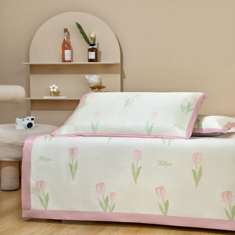 夏冰藤凉席三件套1.8米可洗u透气0.9m单人床垫子双人大床1.5郁金