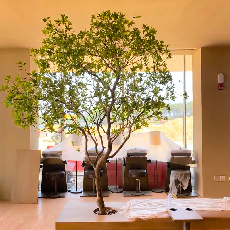 仿真树马醉木橱窗造景植物景观y室内吊钟仿生绿植装饰大型绿植假