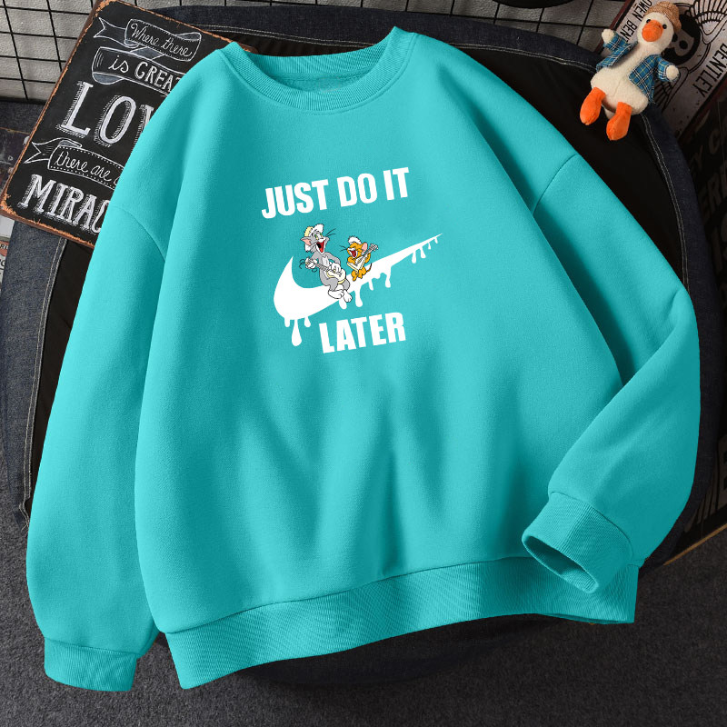 速发卫衣男春秋薄款懒oit韩版宽松无帽潮百风慵d港搭上衣