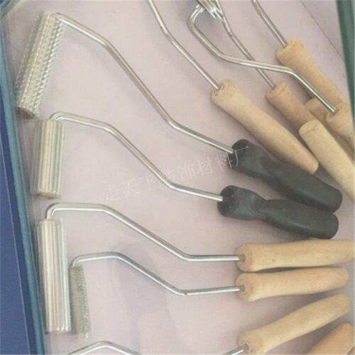 速发厂家。4寸玻璃纤维滚筒刷/环氧树脂消泡横纹竖条纹气泡放气滚