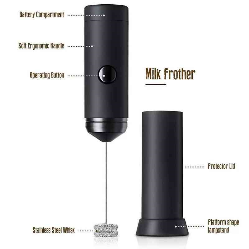 速发新款打奶泡器家用咖啡奶泡机电动打泡器手持打发奶泡器牛奶搅