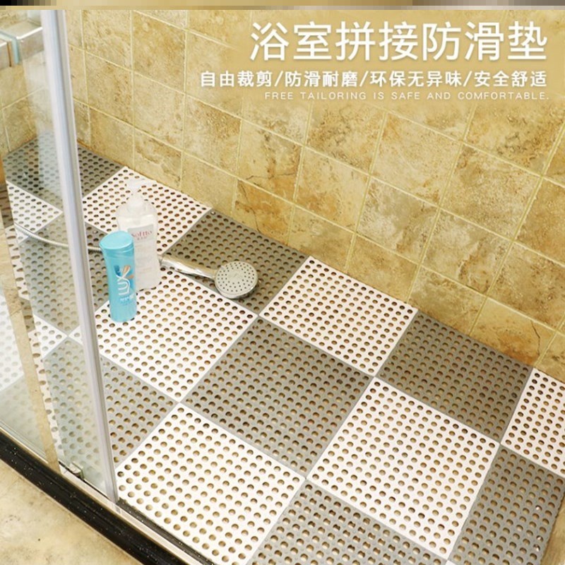 速发2021新款防滑地饭垫Q料铺地地板砖游泳池防滑塑垫饭店厨房板