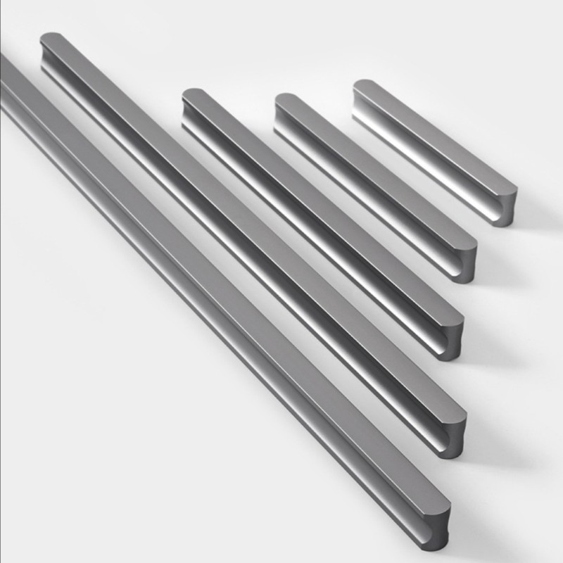 速发火山灰色拉柜门1米塑长衣手一字型深色 家具吸加门五金