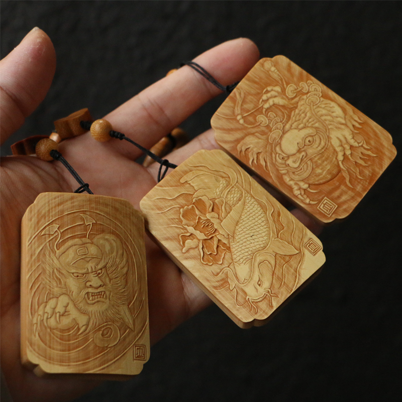 速发十家年玉竹老料东名几裘立刚本工留青雕刻46把手牌牌件竹