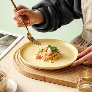 速发陶瓷用意创子陶瓷牛排盘西餐盘披萨盘家盘酒店菜盘早餐盘
