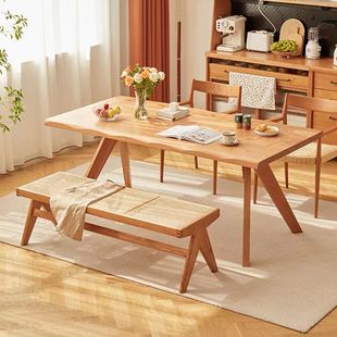 速发北美红橡木桌面实木蜡原木台面窗台板白木板餐桌隔板木料板材