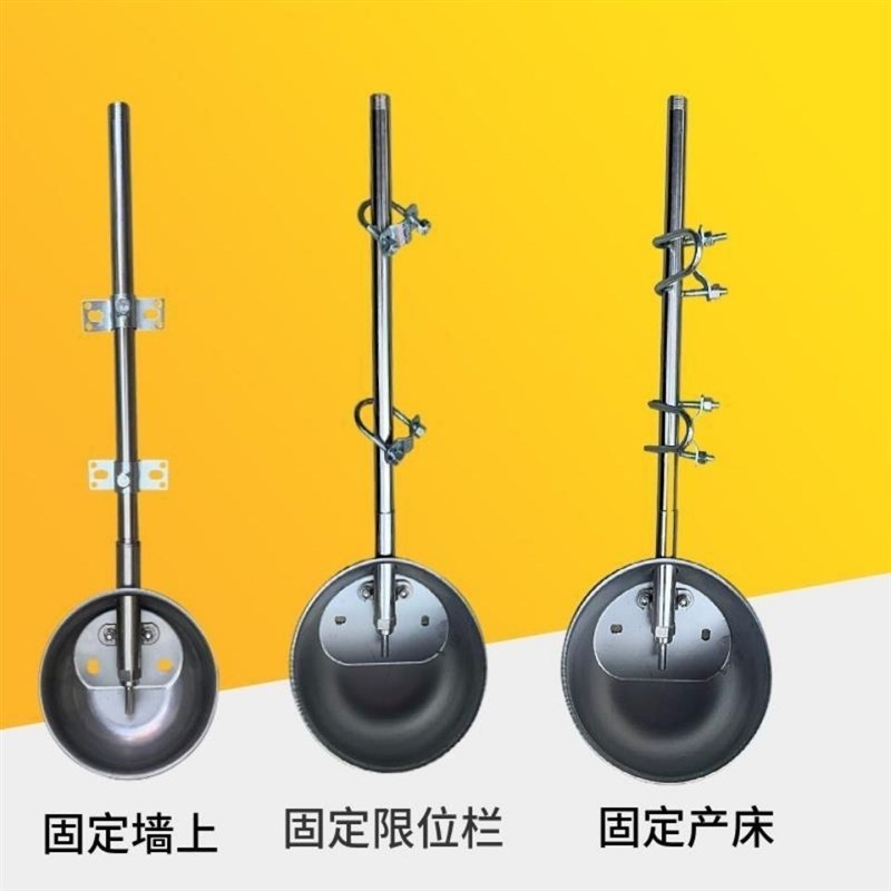 速发不锈钢猪饮套碗水装 猪用管动饮水器套装不锈钢饮水自养猪场
