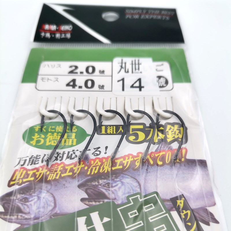速发袖型结防缠绕串钩钓组串金线组伊豆丸世钩T白条翘嘴鲤鲫