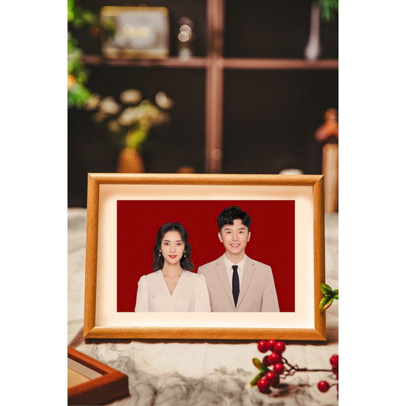 速发7体结婚登记照相框摆台照片打印做成婚纱照情侣纪念册