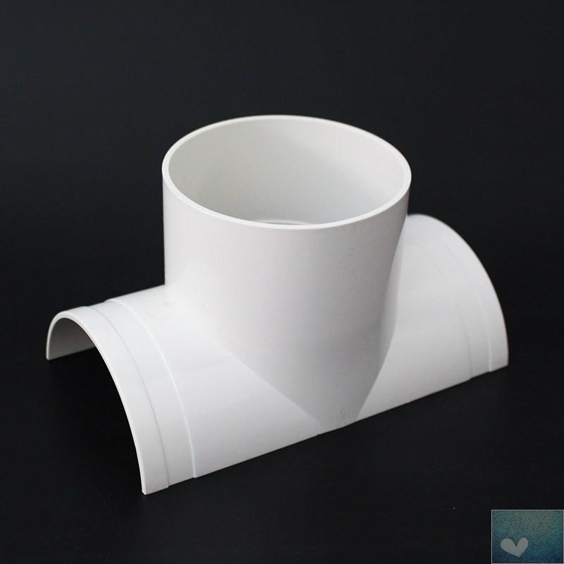 速发下c水管配件50/75/110/160pvc排水管p水管三补通漏片快速开