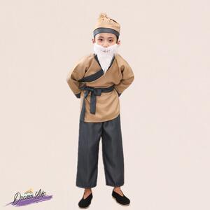 速发公愚移山演出服小学生六一表演锄禾表演服守株待兔店小二农夫