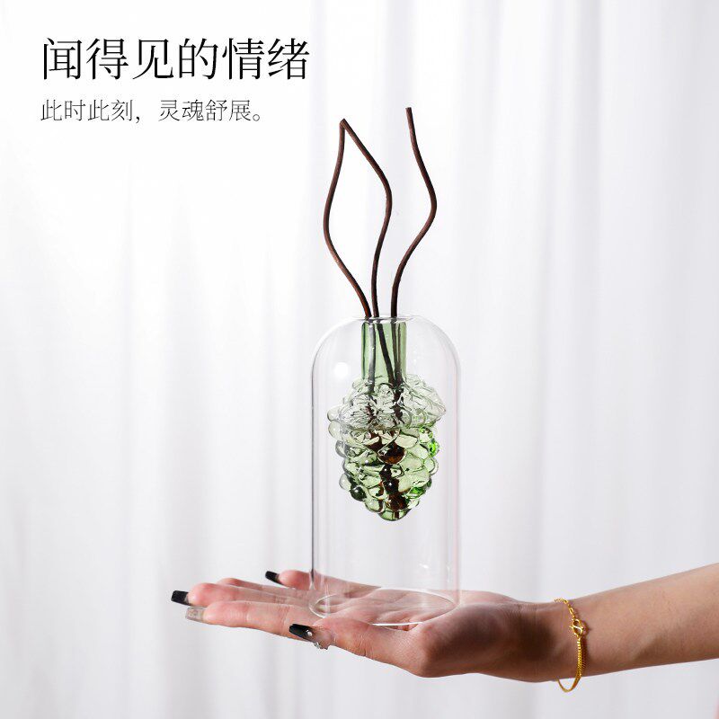 速发香薰瓶子挥发棒藤条简约香氛扩香器皿空瓶高级感客厅家用室内