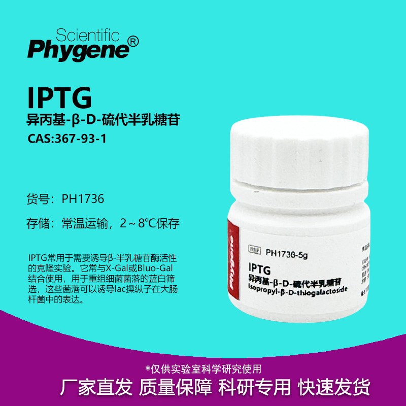 速发IPTG 异丙基--D-硫代半乳实苷 糖验试剂  CSA:67--1 纯度%