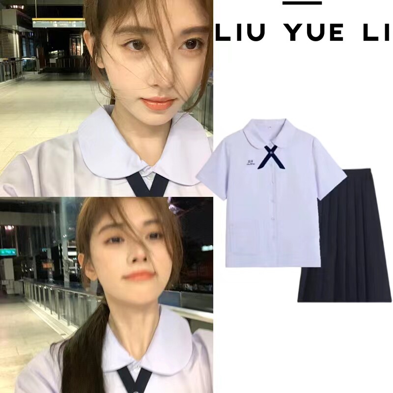 速发jk中服学诺风裙子泰国泰式校服娜院全套高制生毕业班服套装