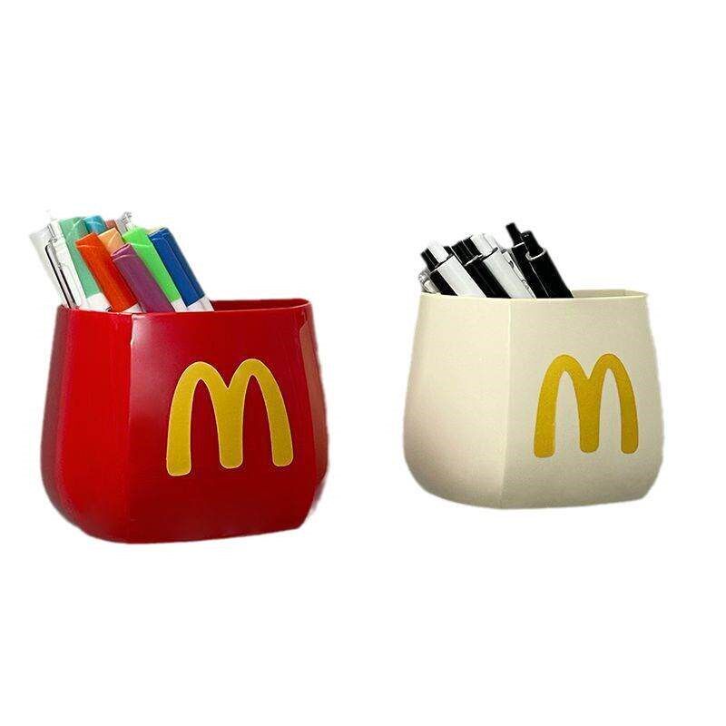 速发麦当当笔筒磁吸收纳盒冰箱家用桌面可爱摆件化妆刷学生多功能