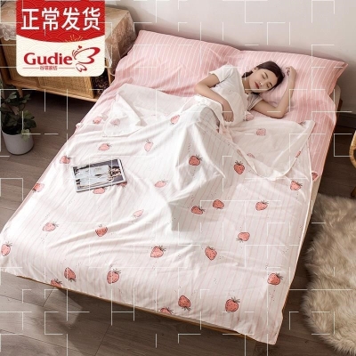 速发差携式睡袋家用室内加厚棉酒行隔脏大人出便双人旅店宾馆