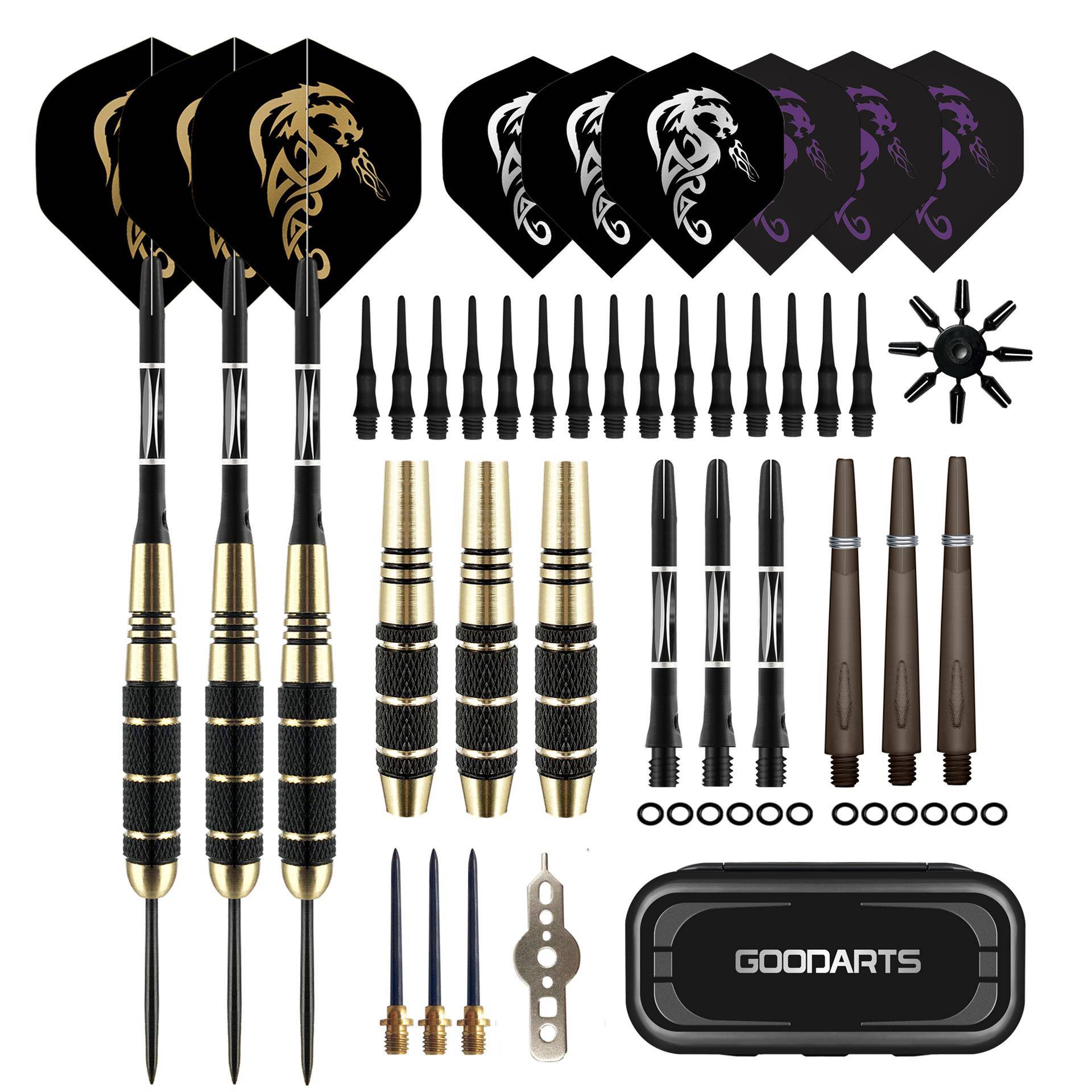 GOODARTS骑士飞镖套装亚马逊6支飞镖针darts跨境飞镖盒子玩具