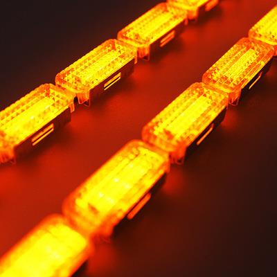 澳迪钻石新款流光泪眼水晶灯条LED转向跑马日行灯高亮眉灯行车灯