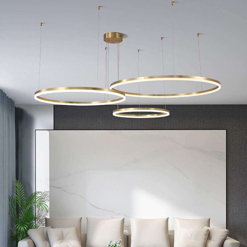 客厅吊灯家用大厅现代简约大气北欧轻奢创意极简餐厅圆环全铜灯具,纺织面料/辅料/配套,纺织机械配件,淘宝优惠券,粉丝福利购,淘宝优惠卷