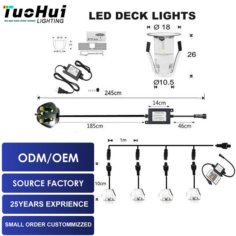 IP67不锈钢LED甲板灯太阳能草坪灯地埋灯户外园林照明厂跨境热销