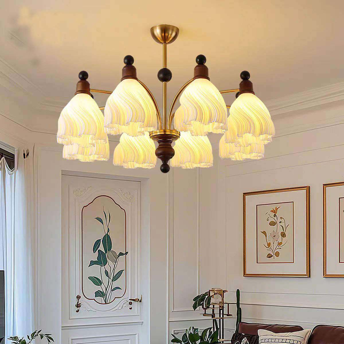 法式中古风裙摆吊灯侘寂奶油风客厅灯实木复古护眼高级感餐厅灯具,纺织面料/辅料/配套,纺织机械配件,淘宝优惠券,粉丝福利购,淘宝优惠卷