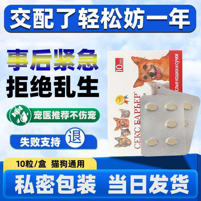 狗狗猫咪璧孕事后紧急宠物避药孕急救药防止怀孕绝育药片长效母狗