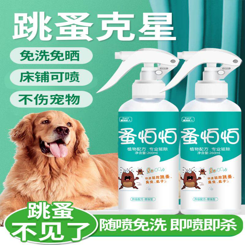 跳蚤药床上家用室内除蚤虱子虫非宠物猫狗专用喷雾杀虫剂神器