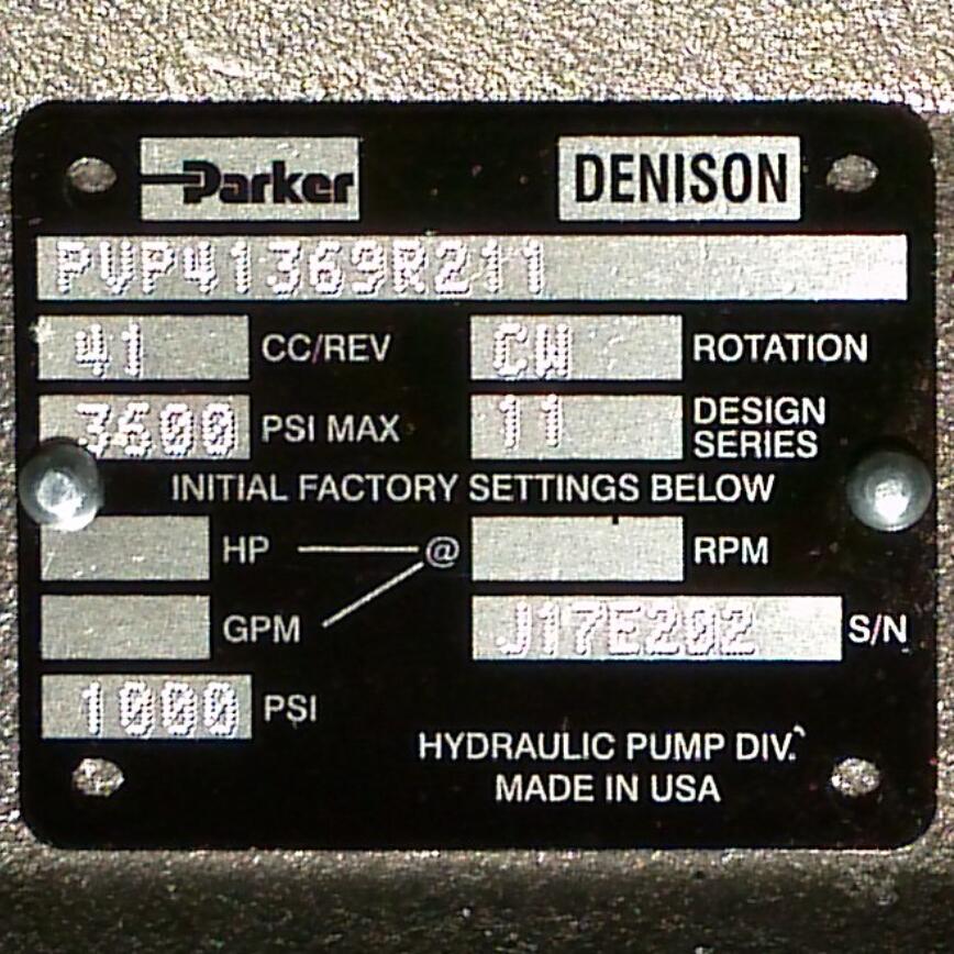 PV41369R211 # Parker//派克，液压泵，齿轮泵，叶片泵