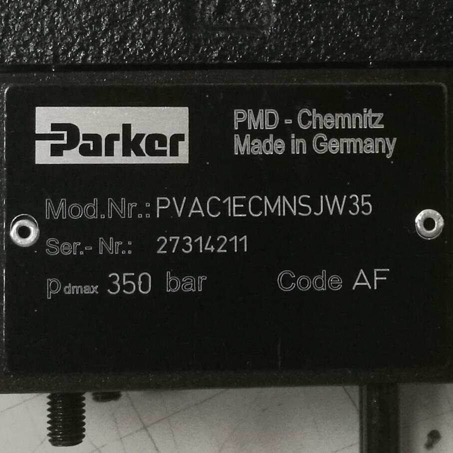 PVAC1ECMNSJW35 # Parker//派克，液压阀，比例阀，传感器