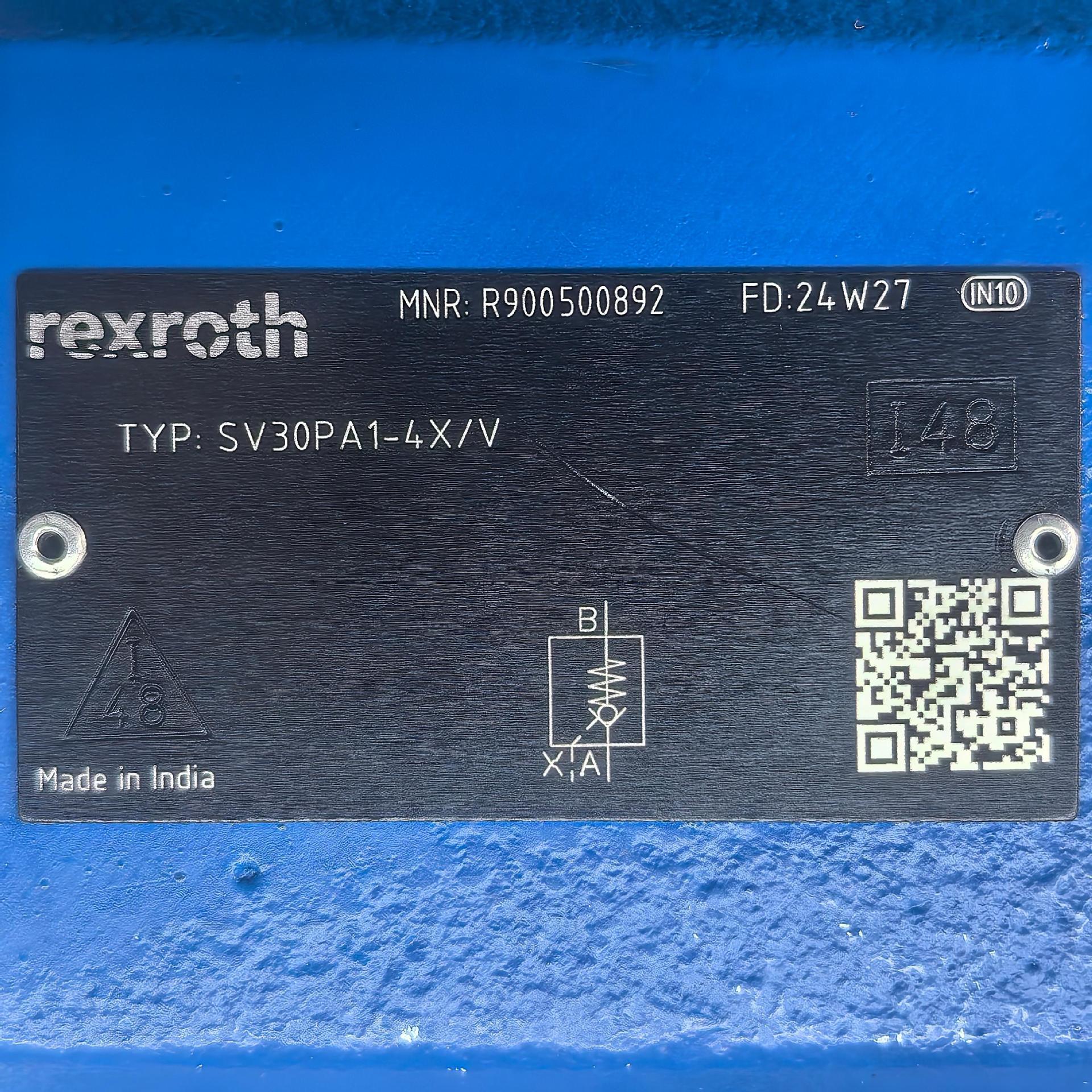 R900500892  SV30PA1-4X/V # Rexroth液压阀