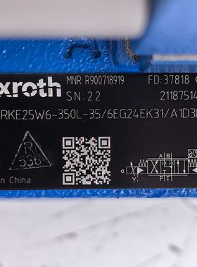 R900718919 4WRKE25W6-350L-35/6EG24EK31/A1D3M # Rexrot 比例阀