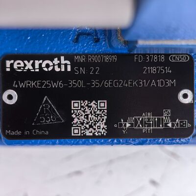 R900718919 4WRKE25W6-350L-35/6EG24EK31/A1D3M # Rexrot 比例阀