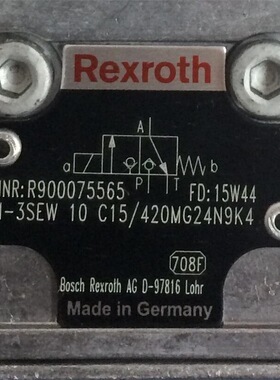 R900075565  M-3SEW10C1X/420MG24N9K4 # Rexroth//力士乐