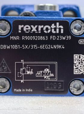 R900920863  DBW10B1-5X/315-6EG24N9K4 # Rexroth//力士乐