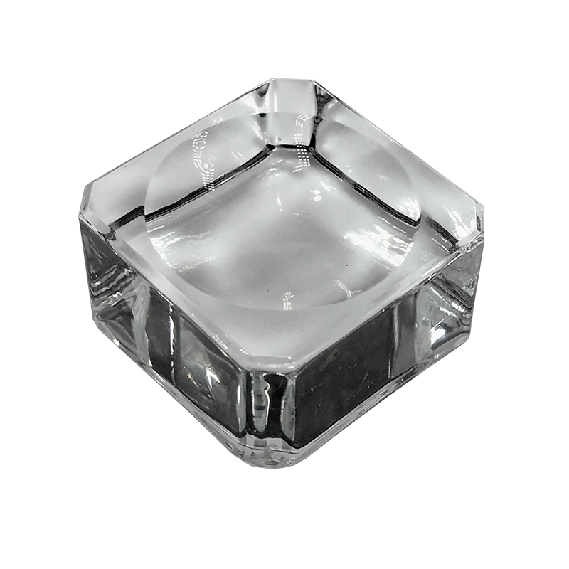 推荐正方形切面水晶球人造玻璃底座 透明25mm配天然水晶球 水晶座