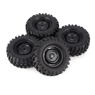 极速4pcs 96mm 1.9 Inch Rubber Wheel Rim and Tire Beadlock fo
