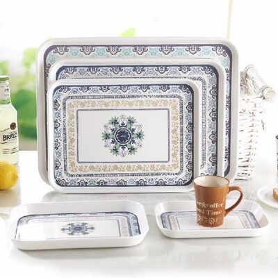 极速Large size rectangular Suqare thickening tray wine tray