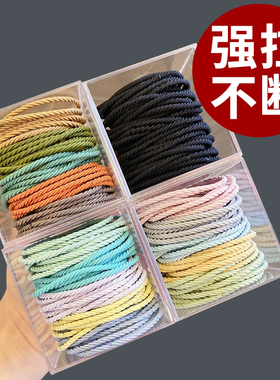 极速50/100PCS New Color Nylon Elastic Hair Tie 5CM Rubber Ba